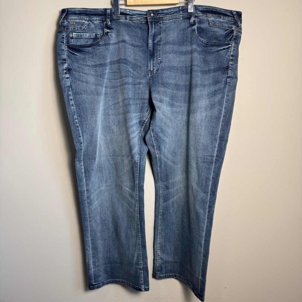 PROJEK RAW Mens‎ Modern Fit Premium Denim Jeans 52x32 Blue New Pockets Casual